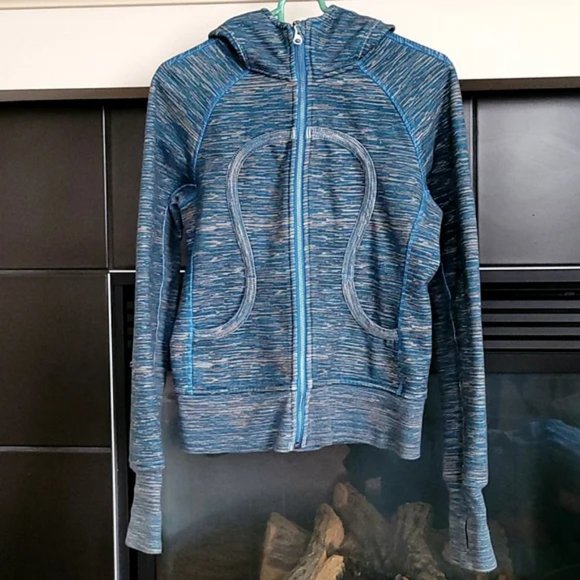 Lululemon Blue stripes Scuba Hoodie Wee are from Space Size 8 - Picture 3 of 10